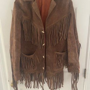 Vintage Suede Fringed Jacket